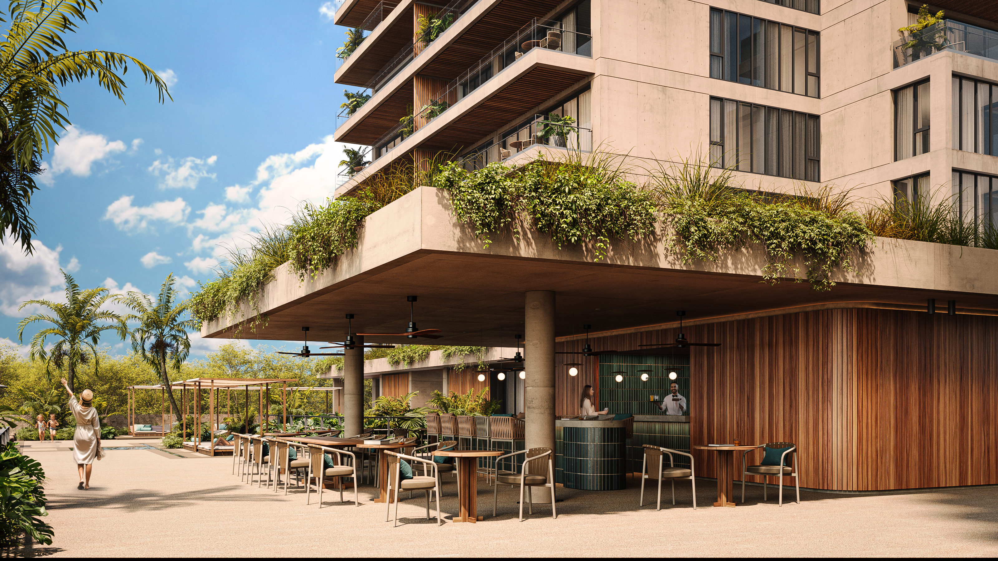 Departamentos frente a la Laguna Nichupte