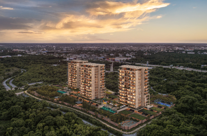 Departamentos frente a la Laguna Nichupte